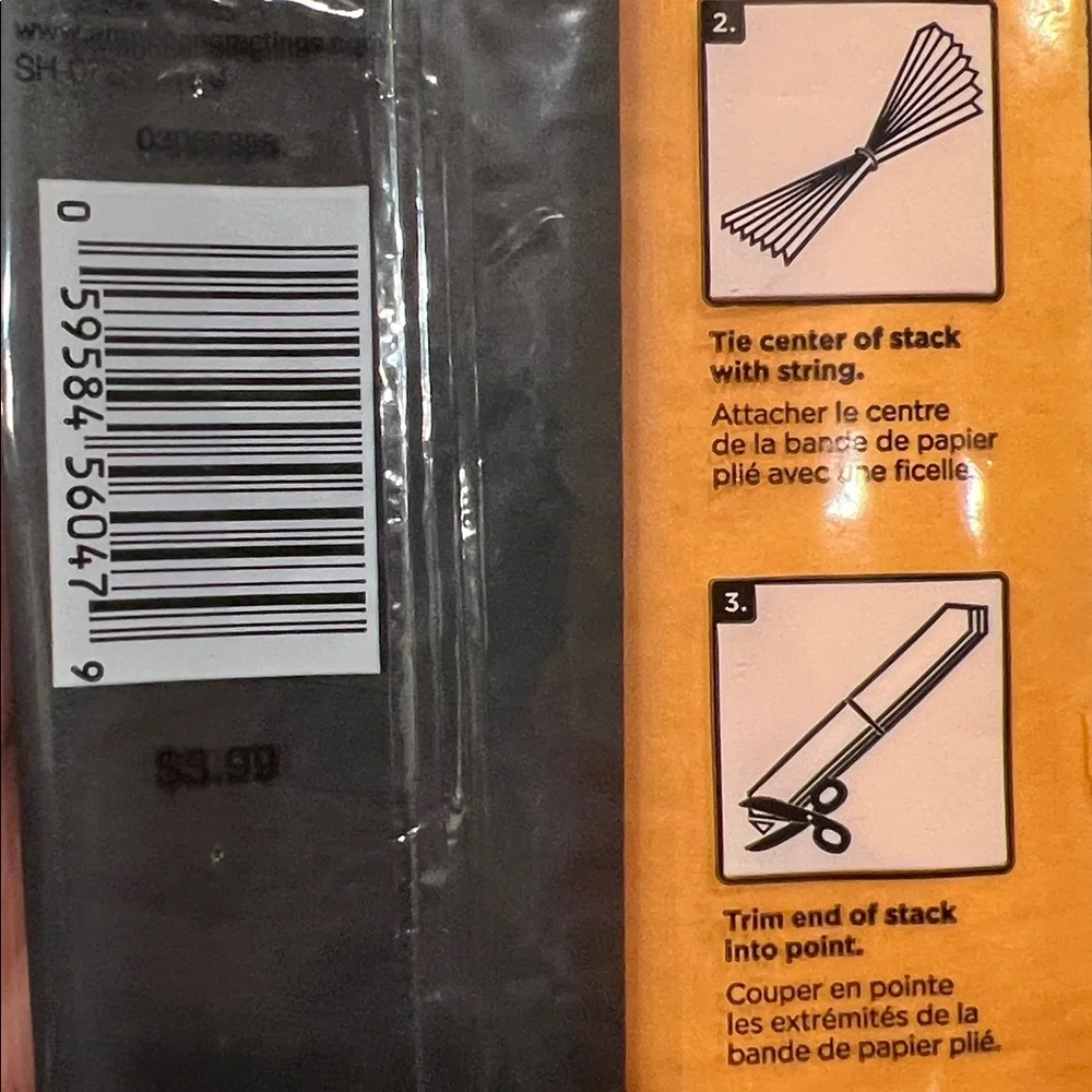 22 packages of Tissue Paper total 264 sheets black, and orange